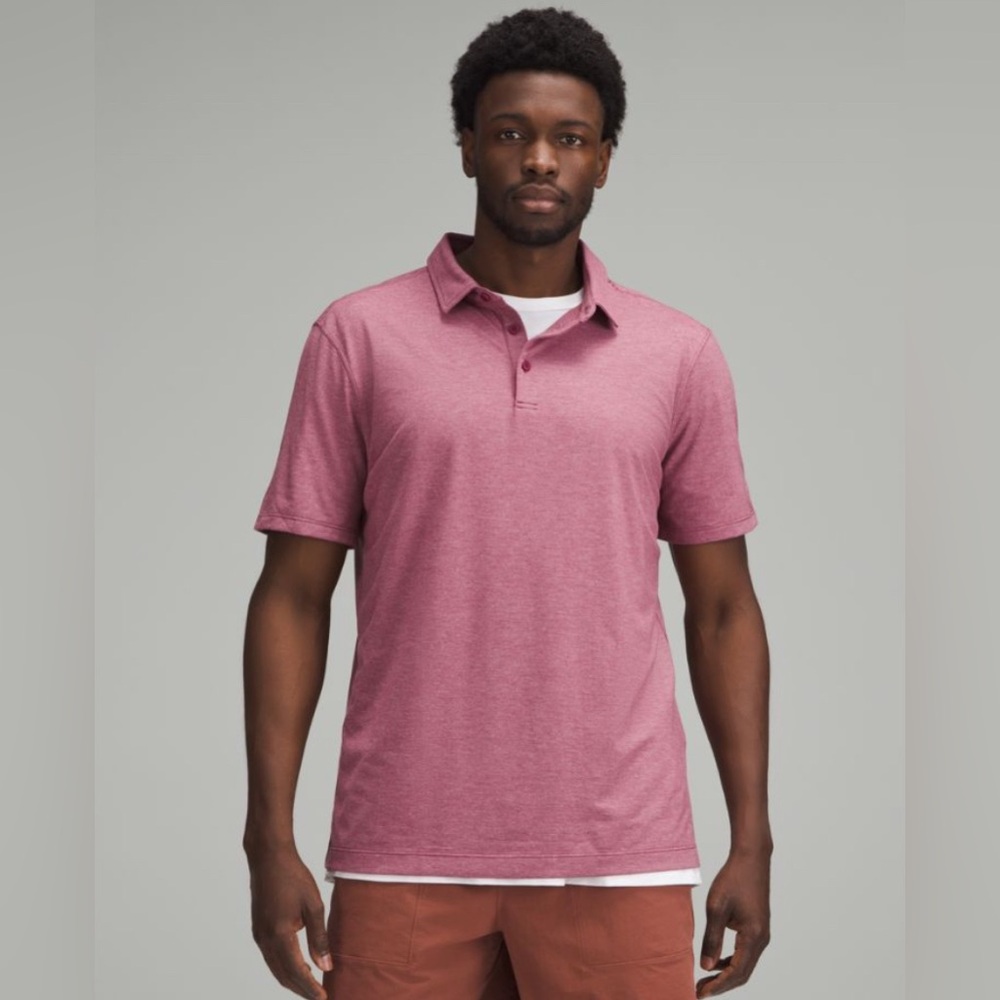 NWT Lululemon Evolution‎ Short Sleeve Polo Shirt Men’s Size Medium Color HWAM
